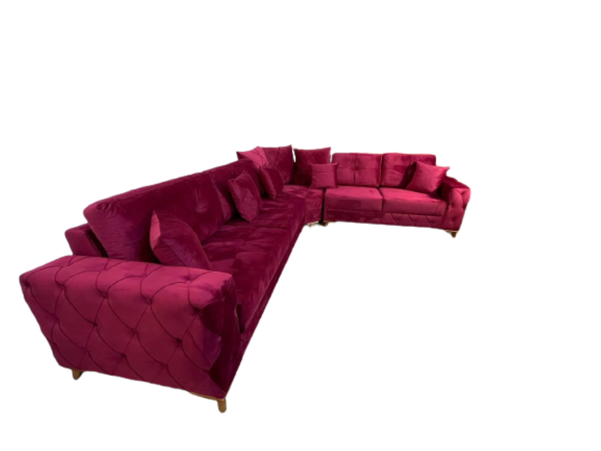 Lovely Corner Sofa- Velvet Corner Sofa Bed With Storage