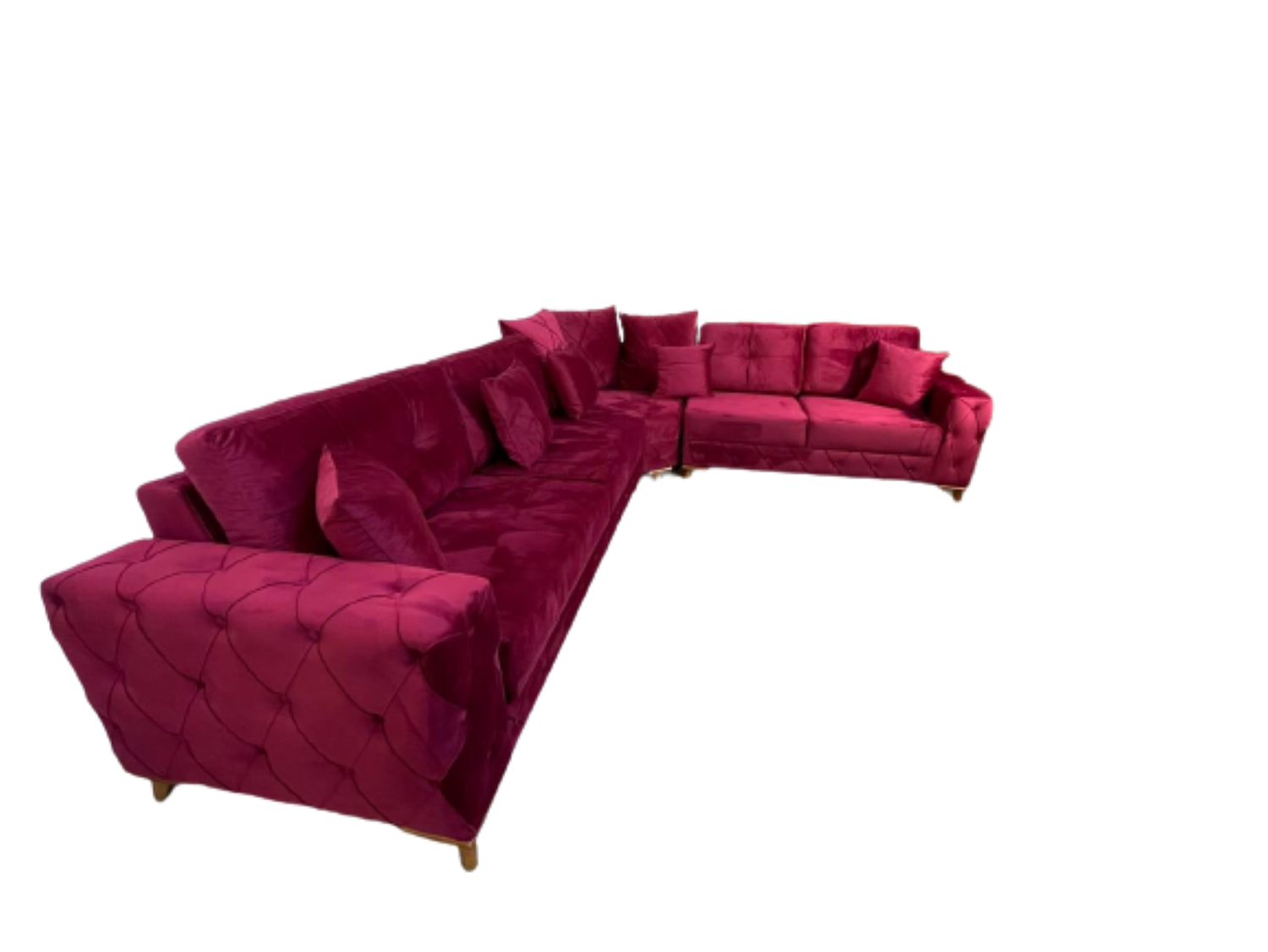 Lovely Corner Sofa- Velvet Corner Sofa Bed With Storage