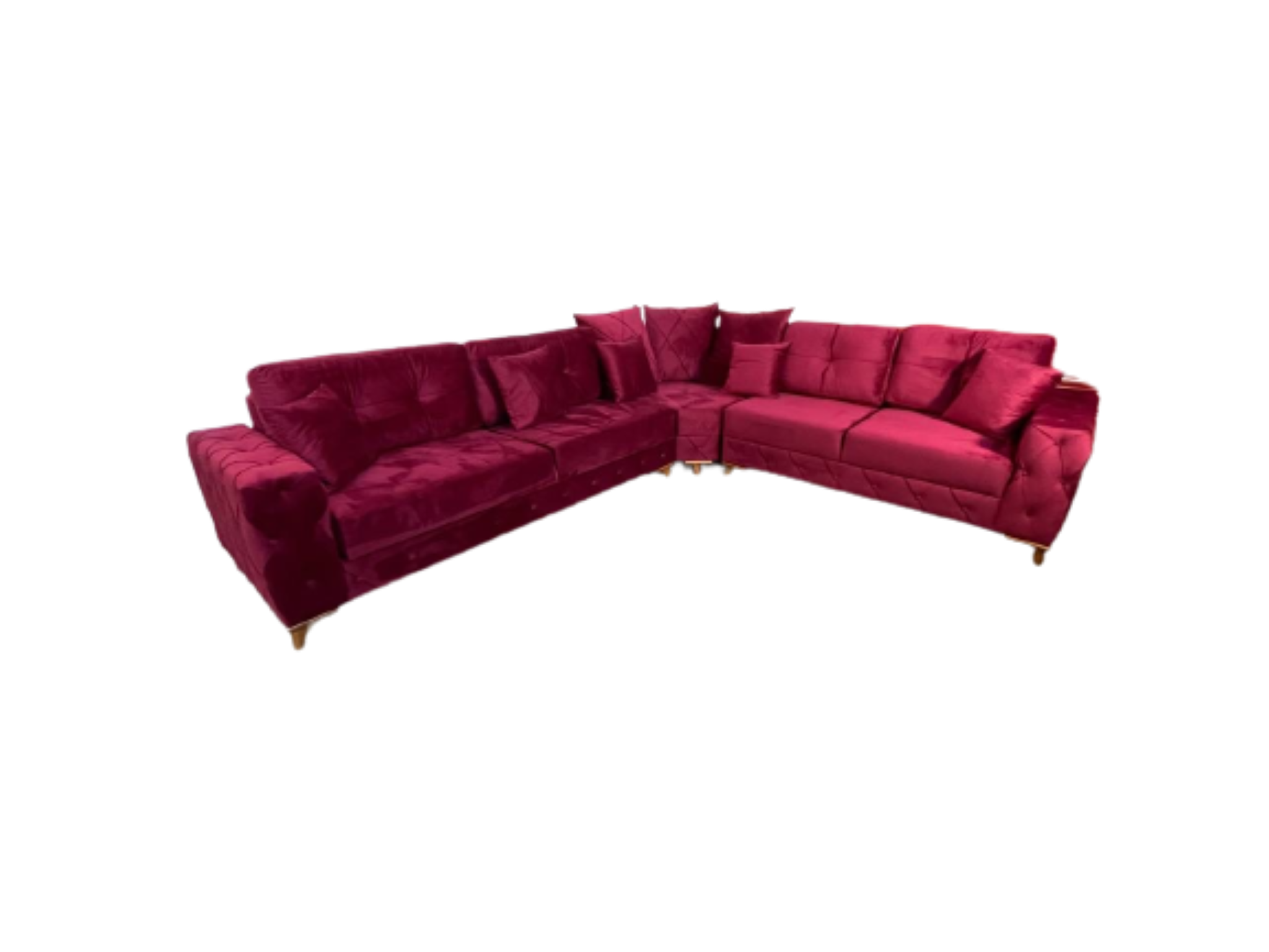 Lovely Corner Sofa- Velvet Corner Sofa Bed With Storage