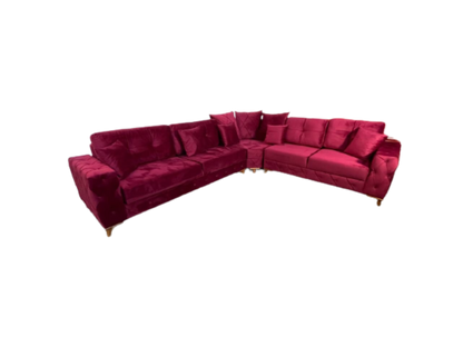 Lovely Corner Sofa- Velvet Corner Sofa Bed With Storage