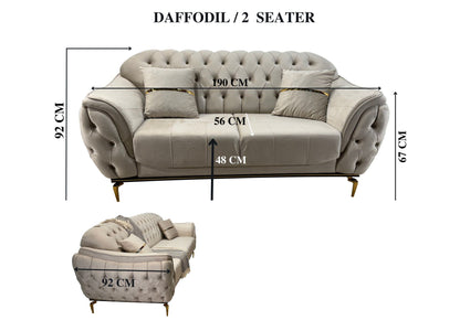 Upgrade your living space with the Q&amp;P Furniture Daffodil Sofa. Modern design, plush comfort, and durable build make it the perfect choice for any home.