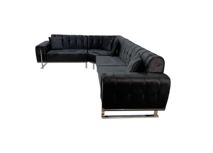 London Corner Sofa-Velvet