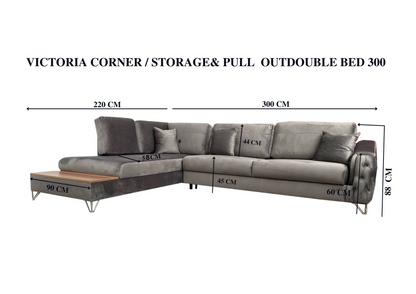 Victoria Corner Sofa- Faux Leather