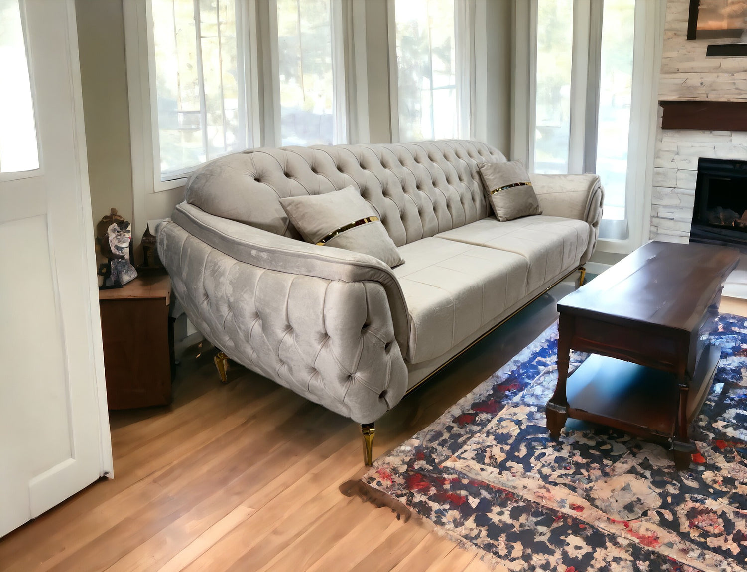 Upgrade your living space with the Q&amp;P Furniture Daffodil Sofa. Modern design, plush comfort, and durable build make it the perfect choice for any home.