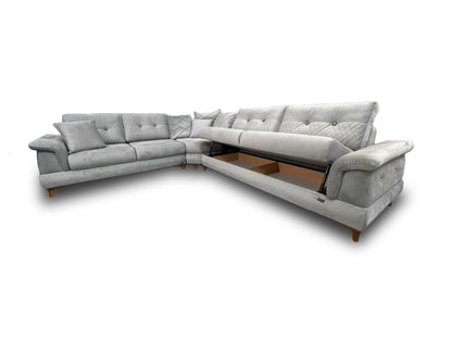 Corner sofa bed with storage