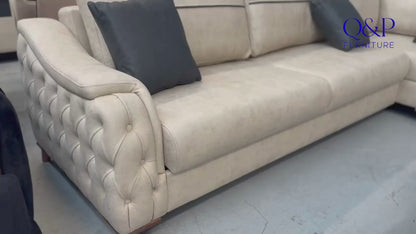 Victoria Corner Sofa- Faux Leather