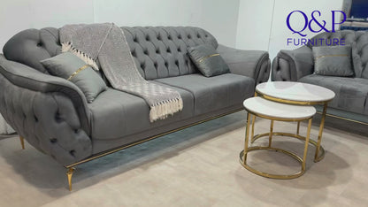 Upgrade your living space with the Q&amp;P Furniture Daffodil Sofa. Modern design, plush comfort, and durable build make it the perfect choice for any home.